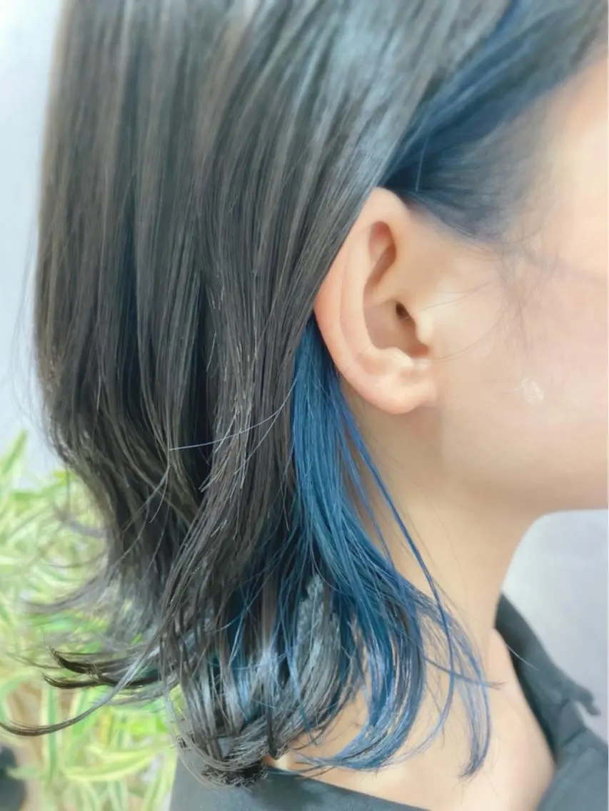 🌈ポイントダブルカラー🌈(インナー、耳前、裾など)の写真