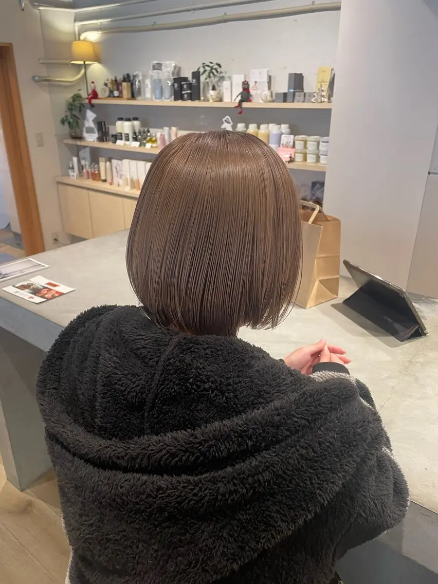 ダブルカラー+ブローの写真