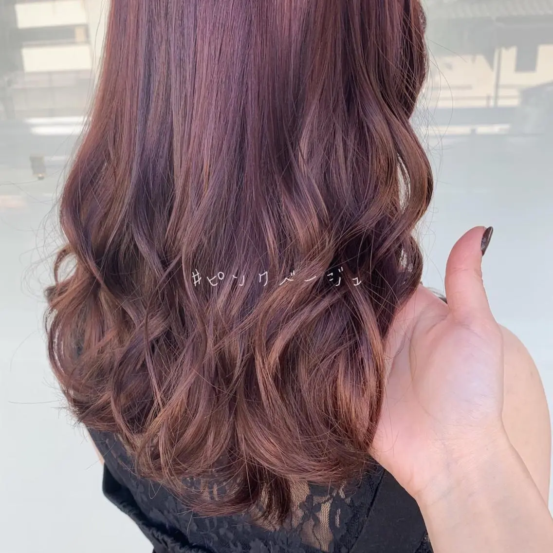 ロング レイヤー/艶髪カラー 森本くるみのヘアスタイル
