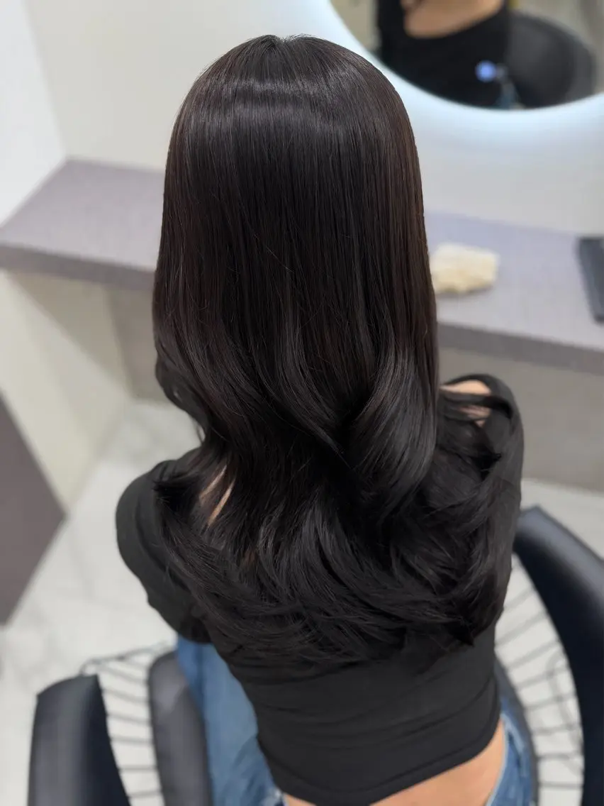 カラー 髪質改善 ヘアカラー トリートメント hina/艶カラー/ 縮毛矯正/梅田のヘアスタイル