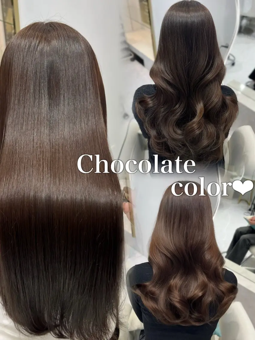 ロング カラー 𝑹𝒊𝒉𝒐🎀 名駅/大人韓国ヘアのヘアスタイル