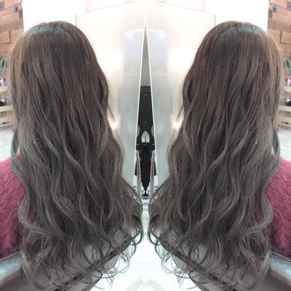 ロング カラー ハイライトカラー イルミナカラー ハイライト 青木 茂樹⭐️ 透明感カラーのヘアスタイル