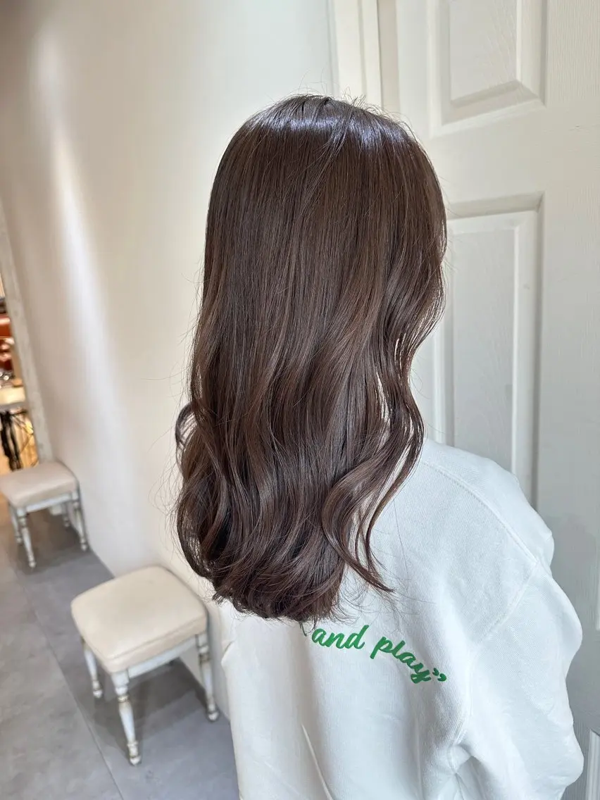 ミディアム カラー 韓国ヘア🇰🇷🎀 YURIAのヘアスタイル