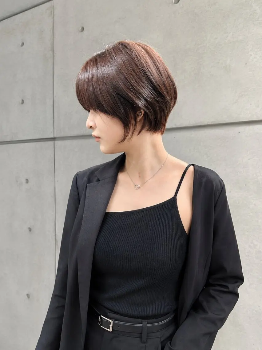 ショート カラー カット トリートメント 一ノ瀬 暁のヘアスタイル