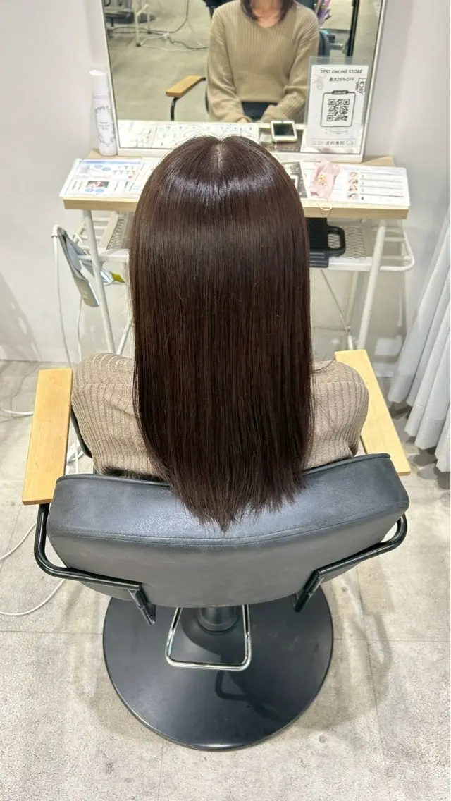 セミロング カラー ヘアカラー himari💜 暖色/レイヤーカットのヘアスタイル