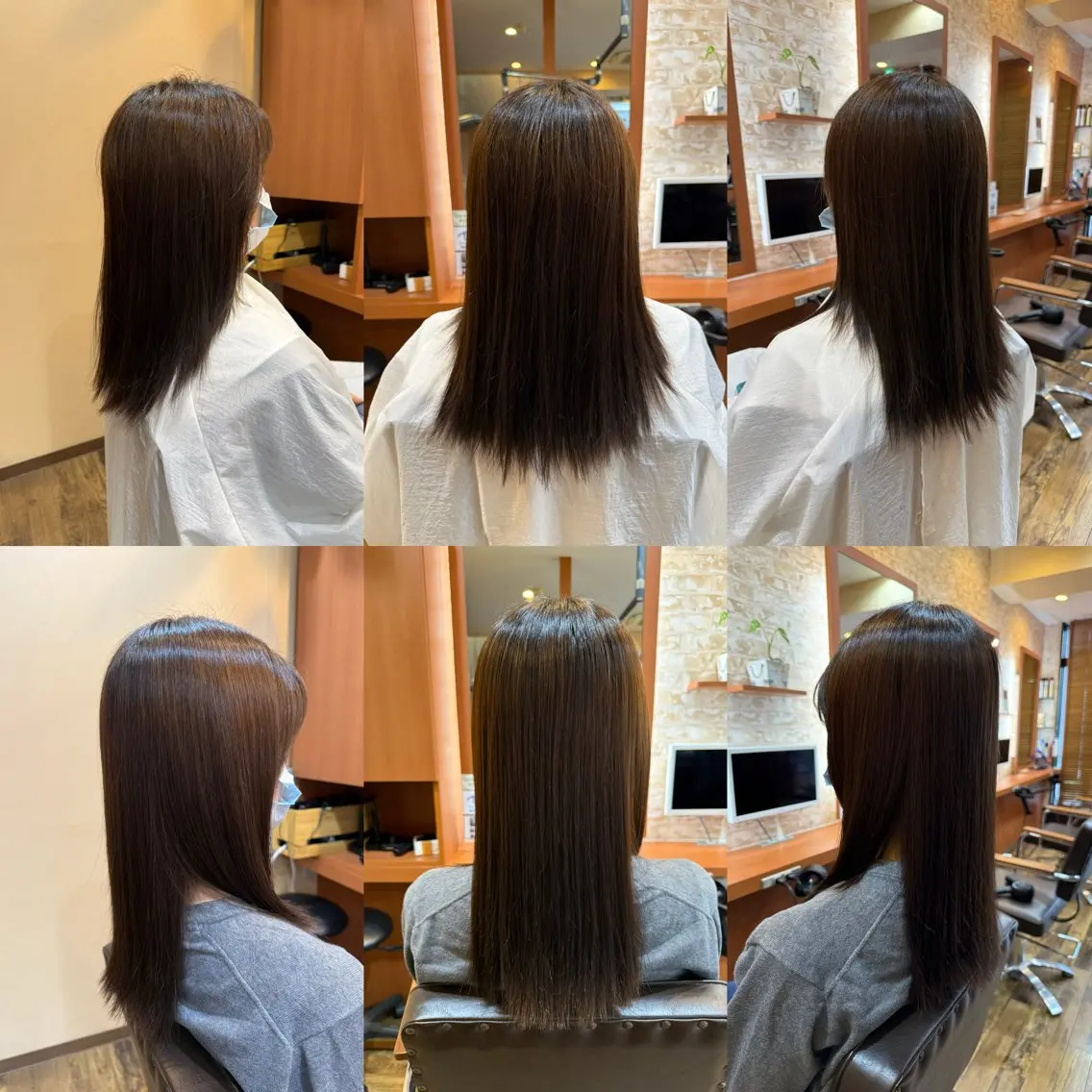 ロング 縮毛矯正 山口 博司のヘアスタイル