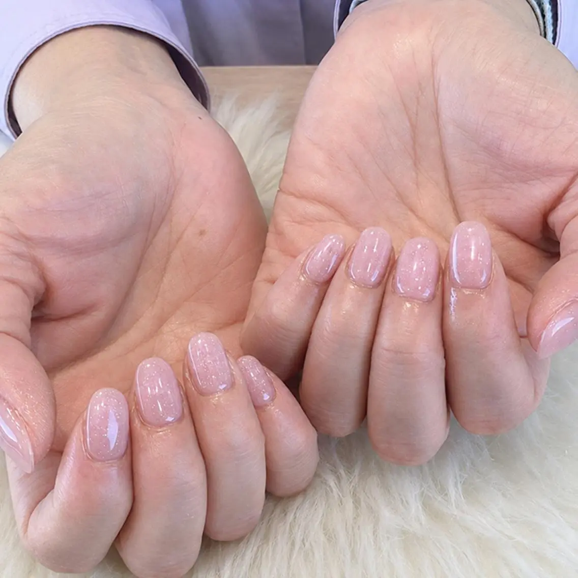 ネイル ニュアンスネイル ピンク ピンクベージュ ハンドネイル K. Harukaのネイルデザイン