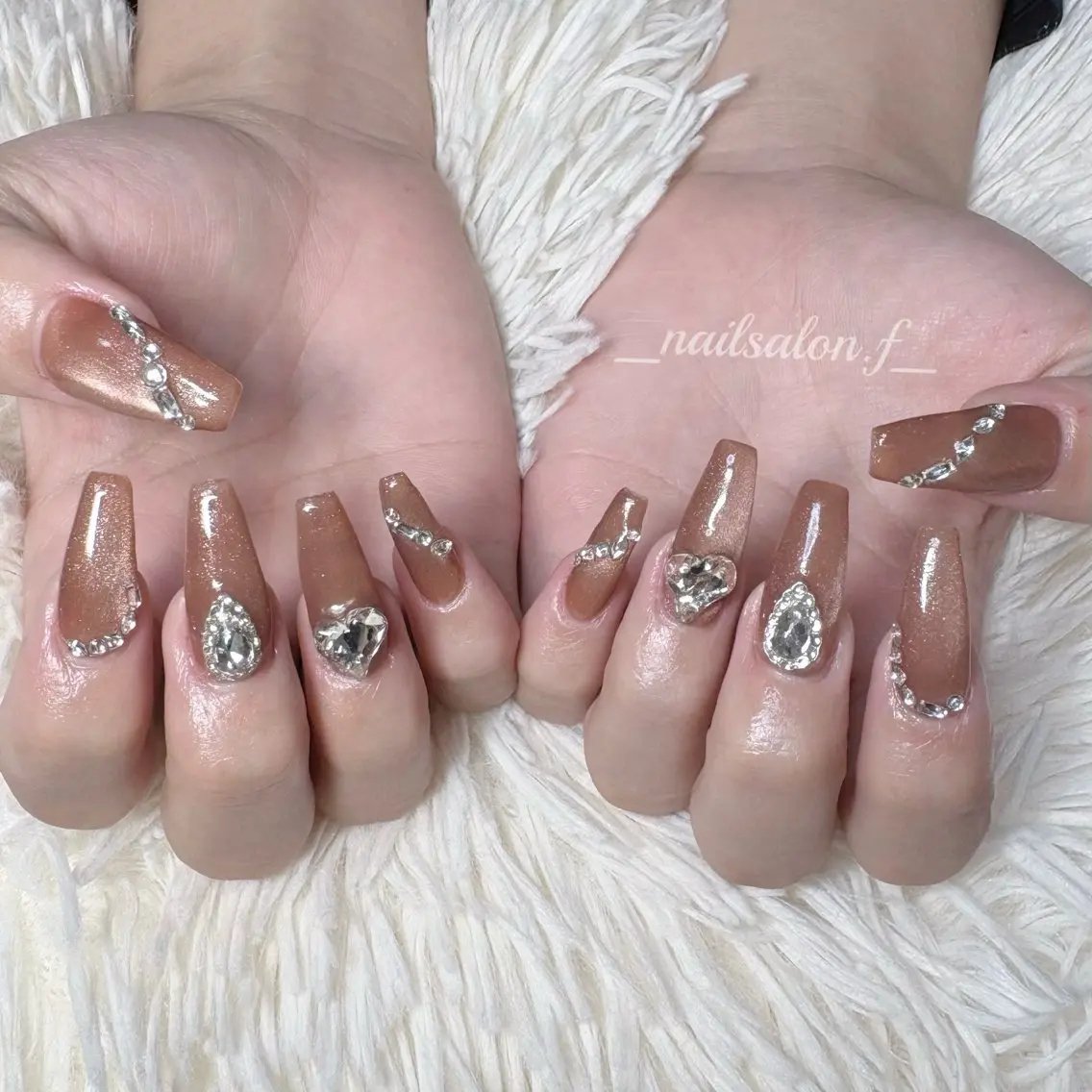 ネイル マグネットネイル ハンドネイル Nailsalon Fのネイルデザイン