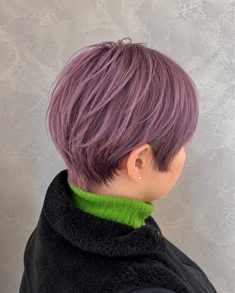 ショート カット ヘアカラー トリートメント 艶髪カラー/髪質改善 細貝 舞利のヘアスタイル