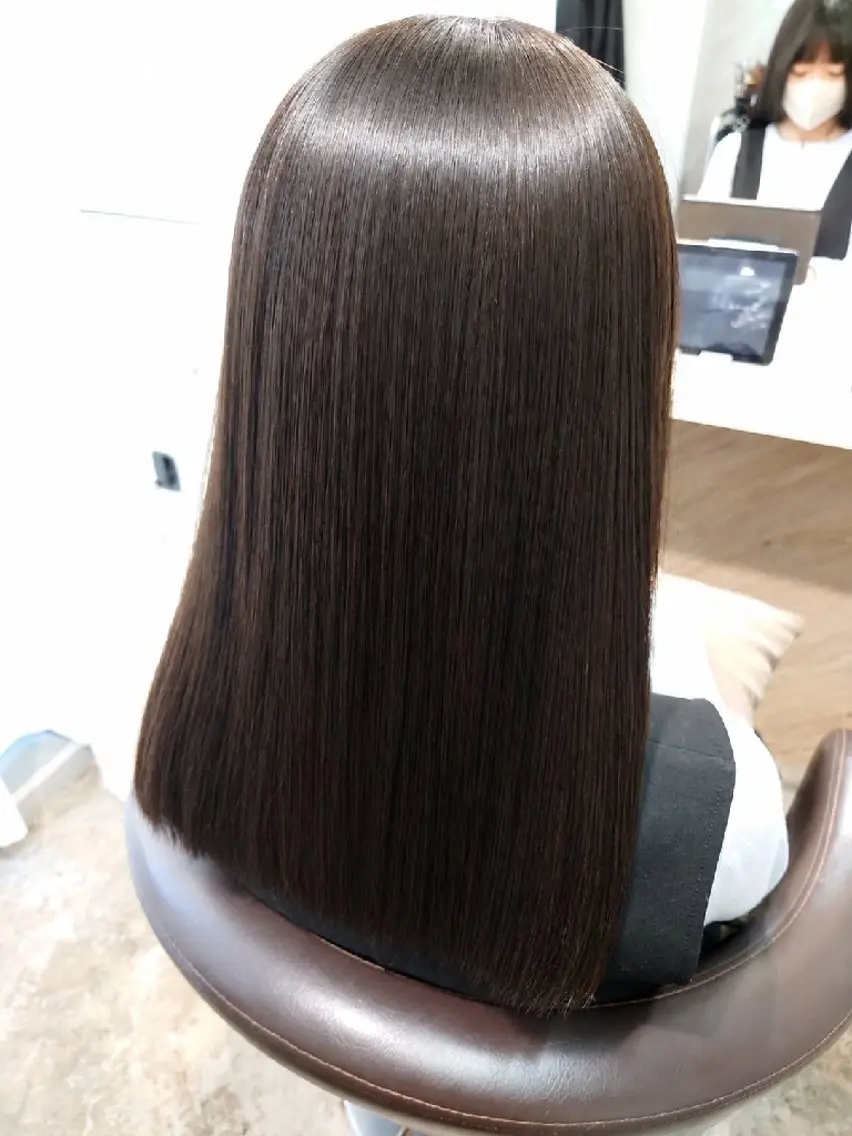 セミロング 縮毛矯正 縮毛矯正✨艶髪 シノハラ✨髪質改善のヘアスタイル