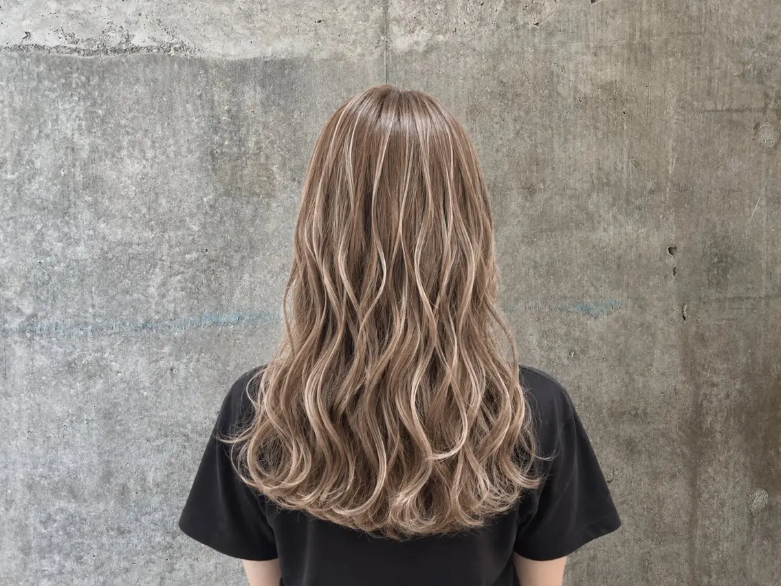ロング カラー カット ヘアカラー トリートメント 蓮見友里 PiSTA/portのヘアスタイル