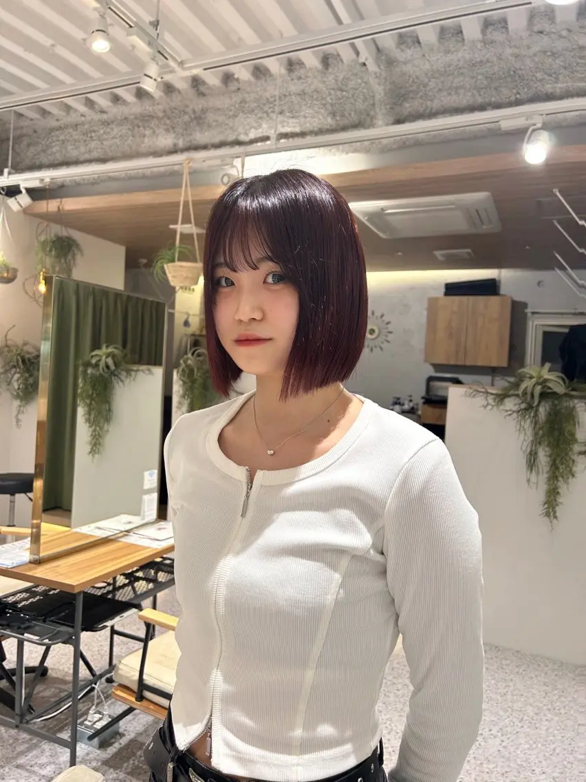 ミディアム ヘアカラー hair&eye🎀 /momoKaのヘアスタイル
