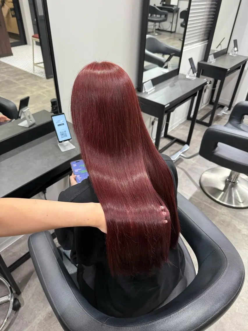 ロング カラー ヘアアレンジ ヘアカラー トリートメント ヘッドスパ 💗横浜美容室 💗HARUNAのヘアスタイル