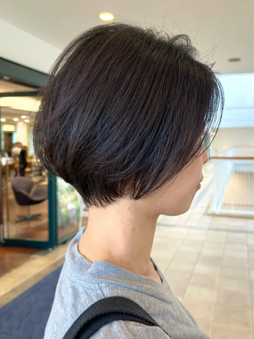 ショート くびれヘア ショートヘア カット 大石 康太のヘアスタイル