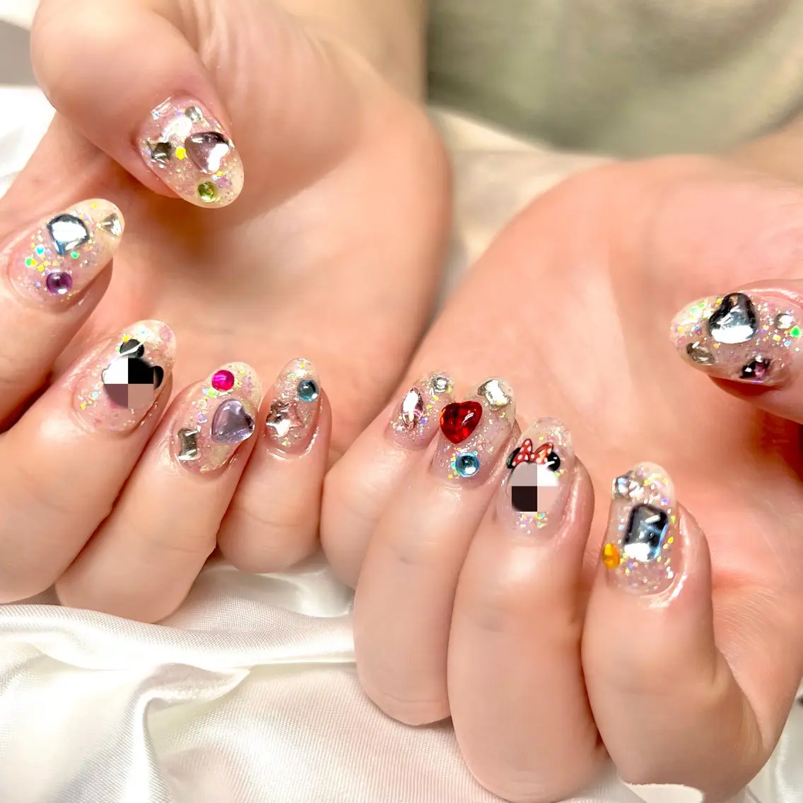 ネイル 長さ出し ジェルネイル マグネットネイル 持ち込み ニュアンスネイル ハンドネイル clover nailのネイルデザイン