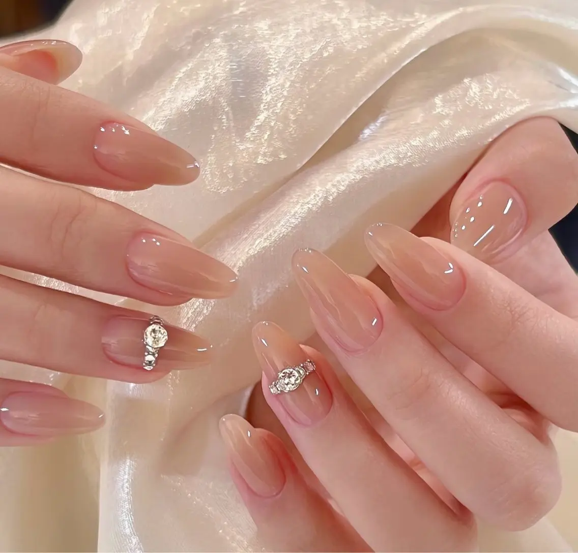 自爪オフ付き💍ワンカラーリングネイル定額コース💍の写真