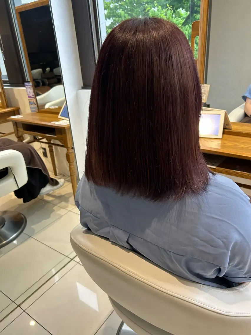 カラー バイオレットカラー ヘアカラー 小澤 瑶のヘアスタイル