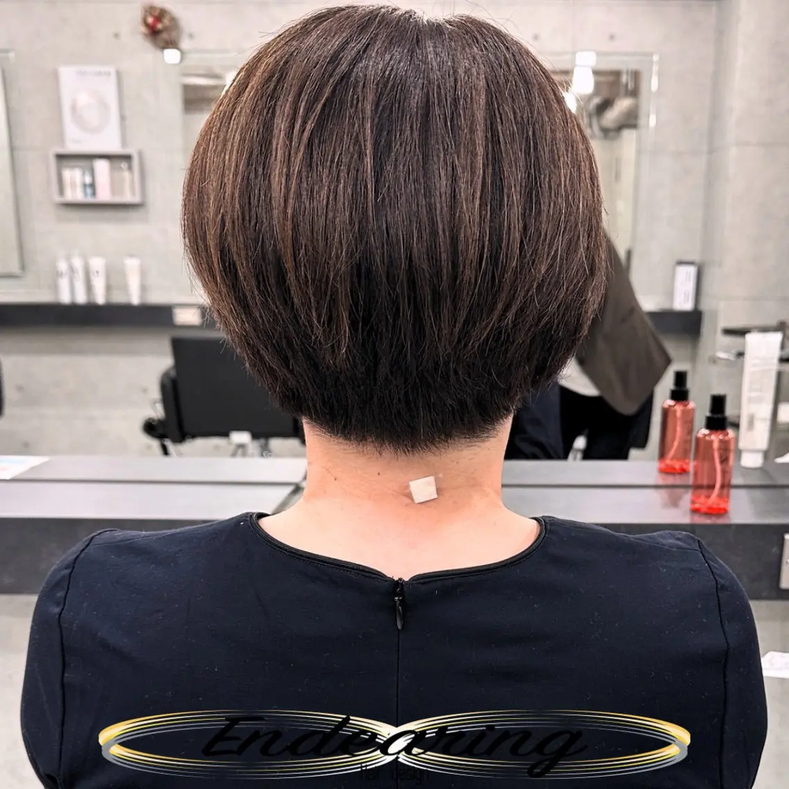 ミディアム ボブ レイヤーカット カット ヘアカラー Endearing 銀座/レイヤーカットのヘアスタイル