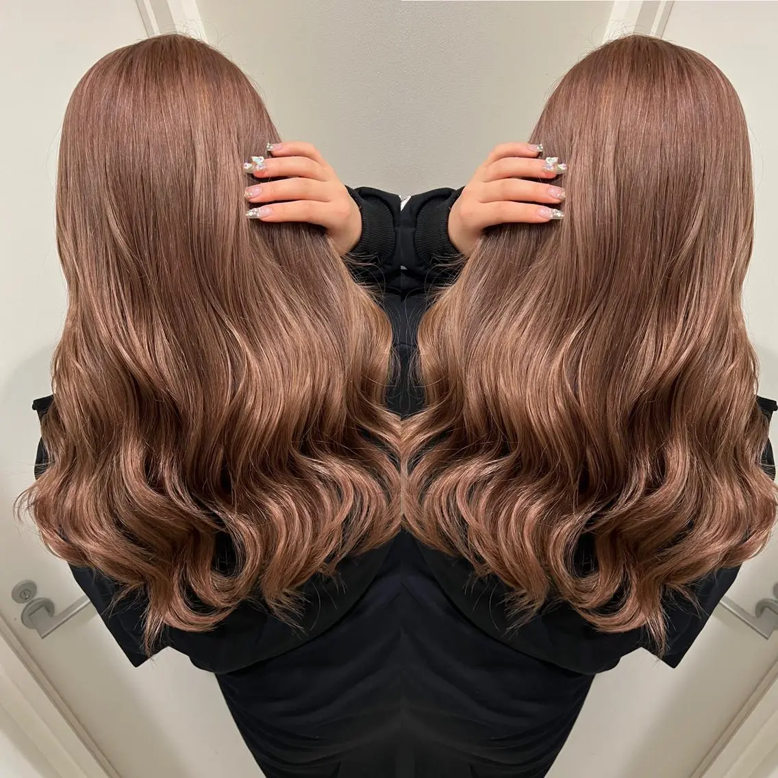 セミロング カラー ヘアアレンジ 🔥ハイトーンカラー ギャルNAOKI🔥のヘアスタイル