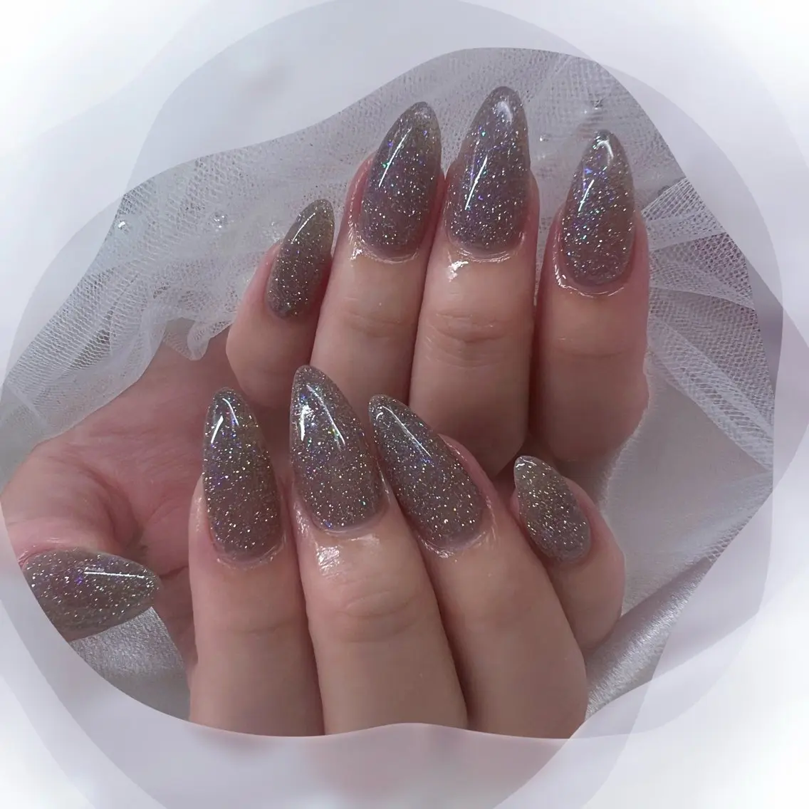 ネイル チークネイル フレンチネイル ガーリー ガラスフレンチ グラデーション ハンドネイル ハンドケア Chill Nailsalonのネイルデザイン