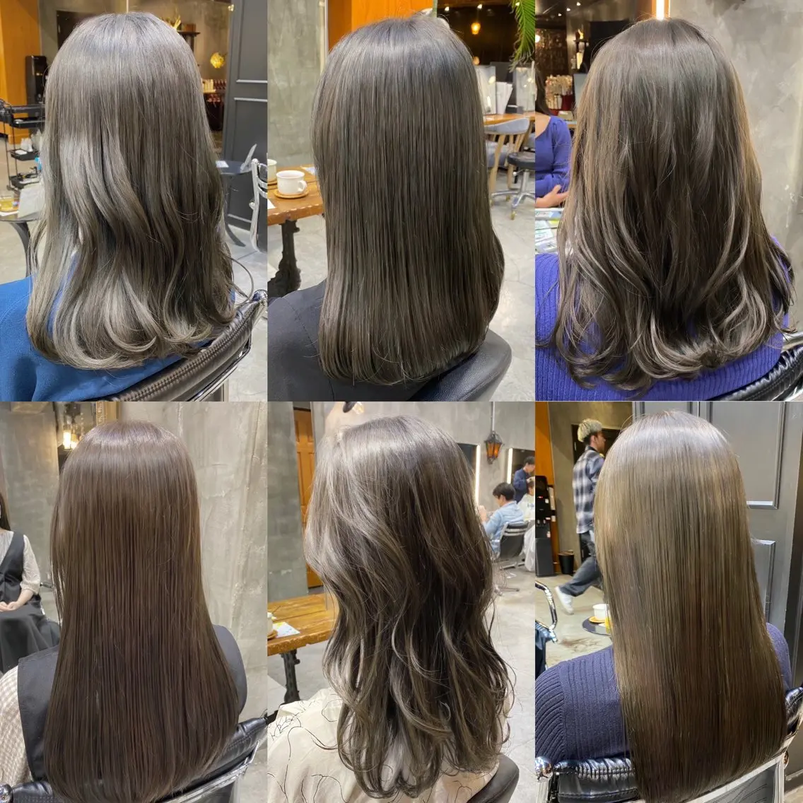 カラー ブリーチ 透明感カラー ダブルカラー ブリーチなしカラー カット ヘアカラー 透明感カラー🌿 グレージュ🐺陽介のヘアスタイル