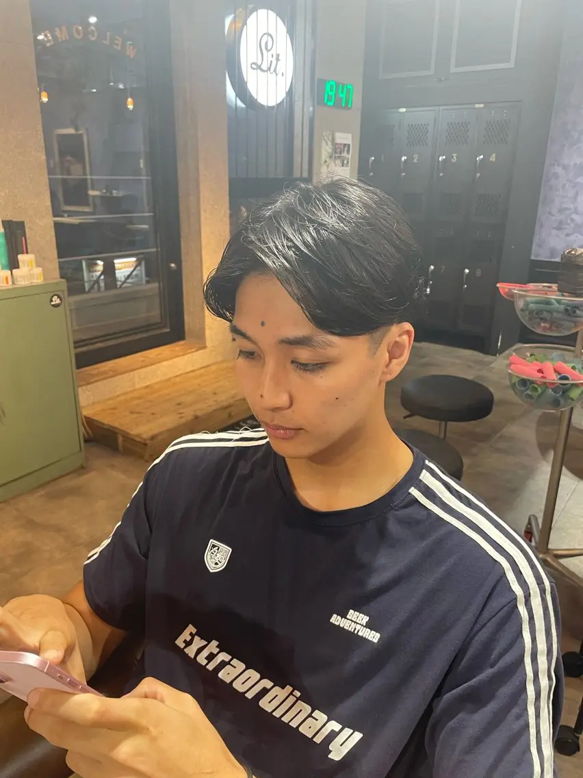 パーマ メンズ litbyfifth 濵崎寛太のヘアスタイル