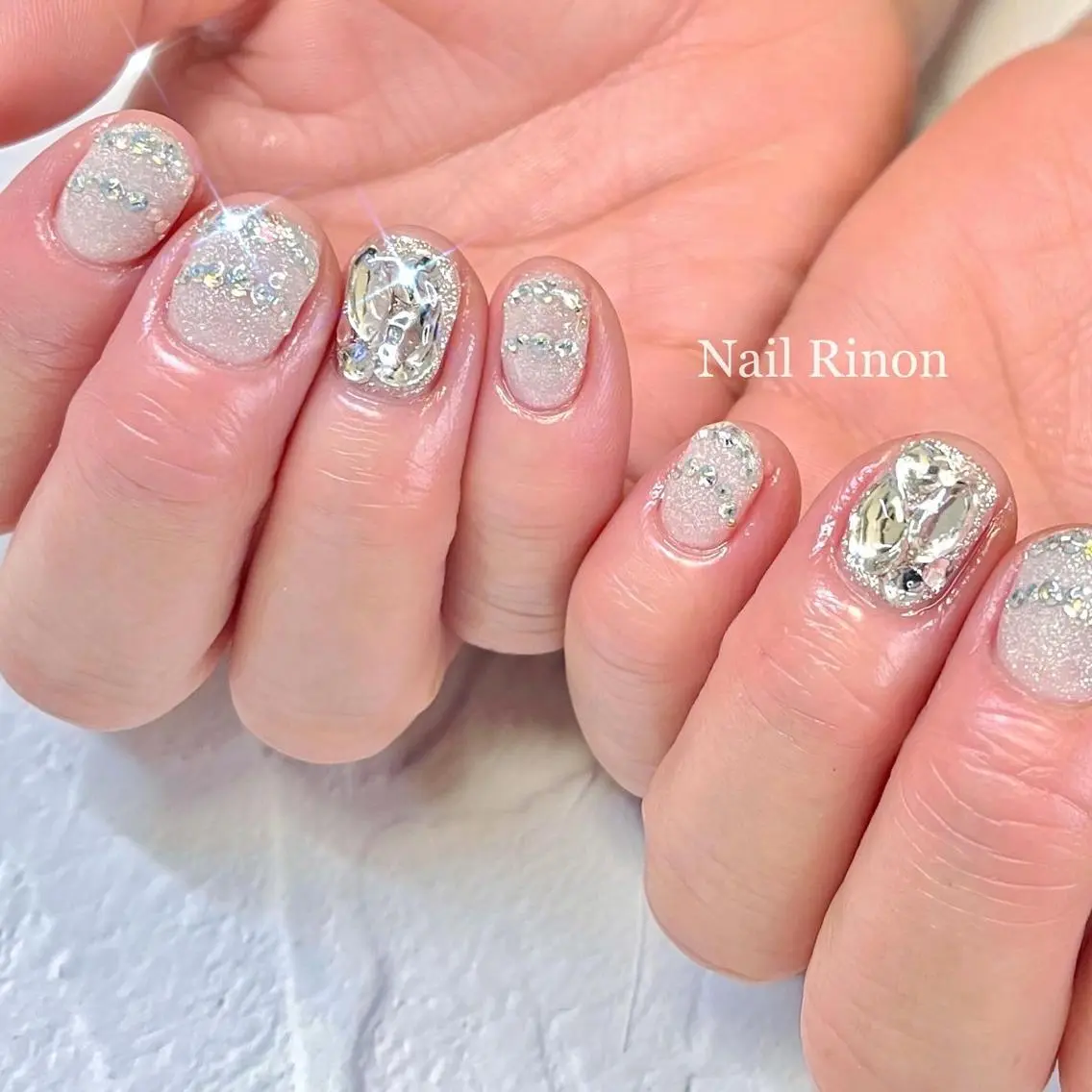 ネイル キラキラネイル ハンドネイル Nail Rinonのネイルデザイン