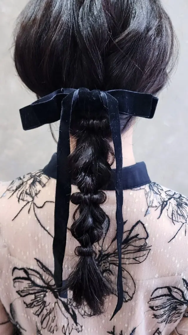ミディアム ヘアアレンジ 柏 康孝のヘアスタイル