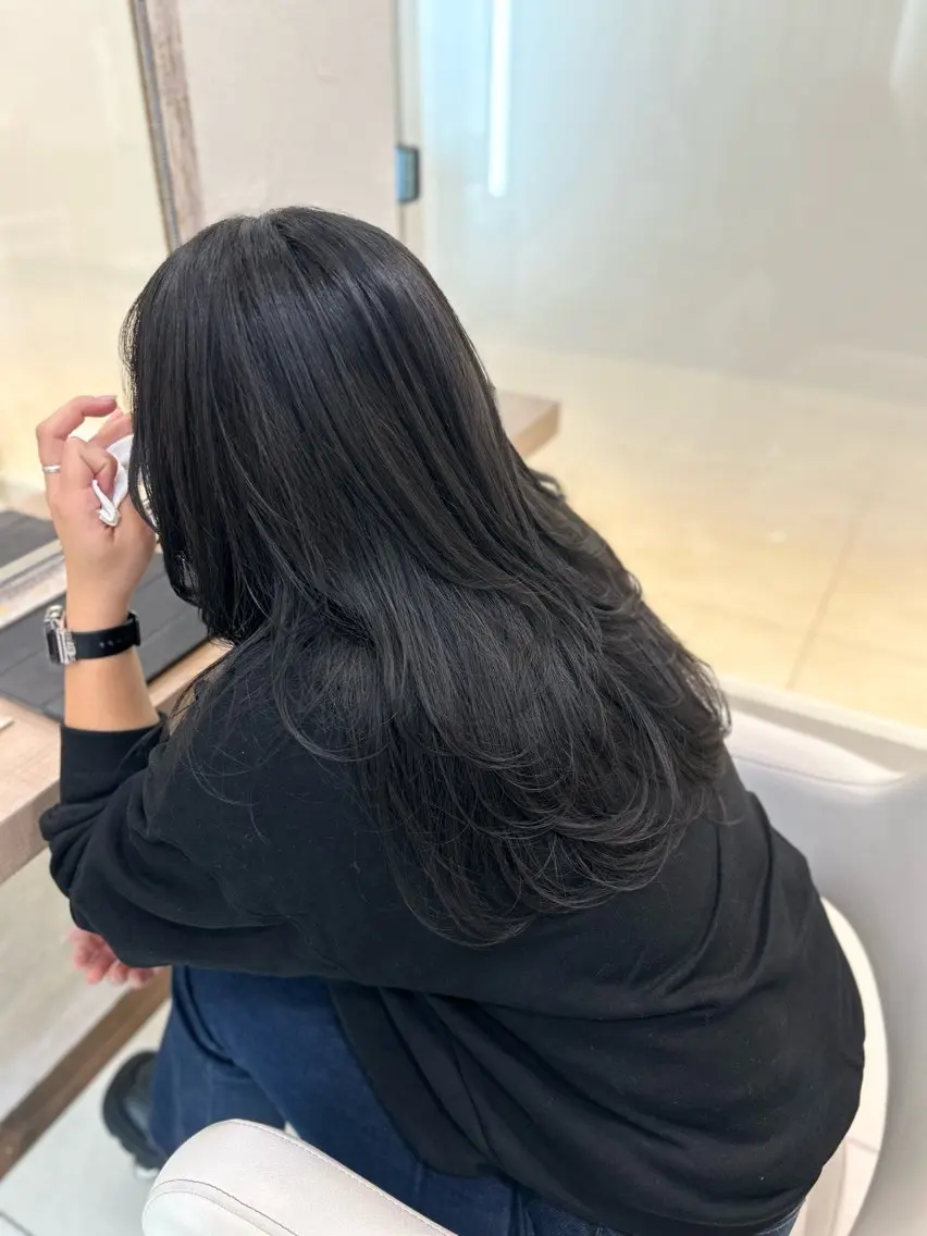 ロング カラー カット ヘアカラー トリートメント ヘッドスパ 似合わせカラー/艶 髪質改善/ヨシザキのヘアスタイル