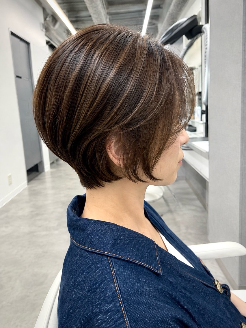 ショート カット ヘアカラー 関山浩平ショート /ボブ/ヘアセットのヘアスタイル