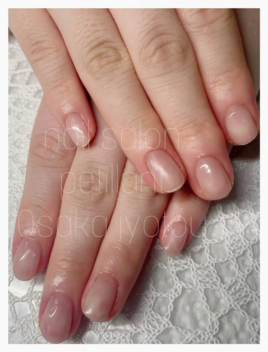 ネイル クリアネイル nail salon petillantのネイルデザイン