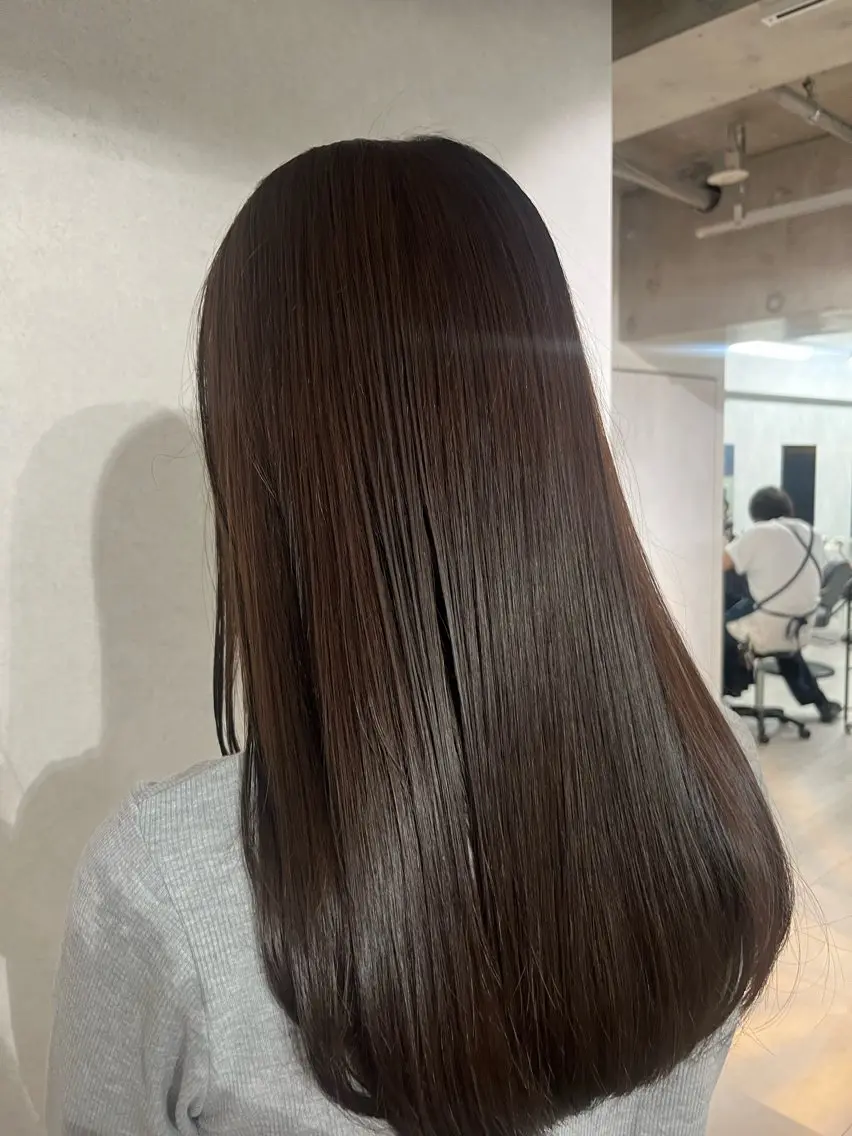 ロング パーマ 縮毛矯正 anon Loemのヘアスタイル
