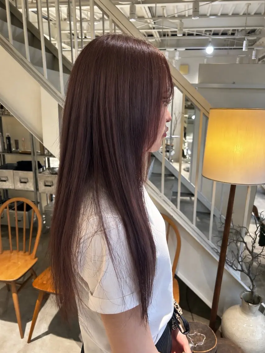 ロング ヘアカラー 篠原 若奈のヘアスタイル