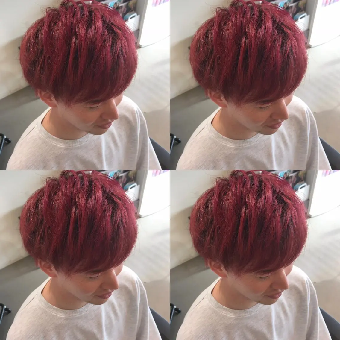 ショート カラー メンズ ヘアカラー 大久保 隆蔵のヘアスタイル