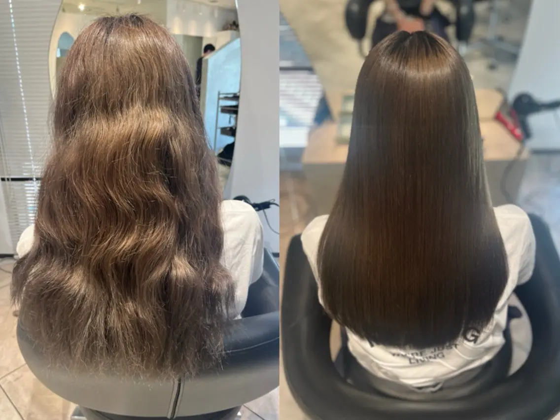 ロング 縮毛矯正 トリートメント 🫧美髪縮毛矯正🫧 Haruのヘアスタイル