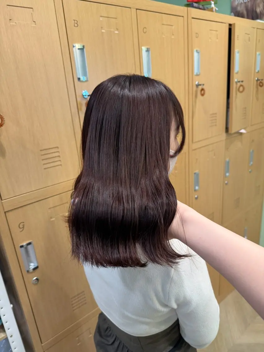 ミディアム ヘアカラー 横浜/カラー/ 推し活/りず🩵のヘアスタイル