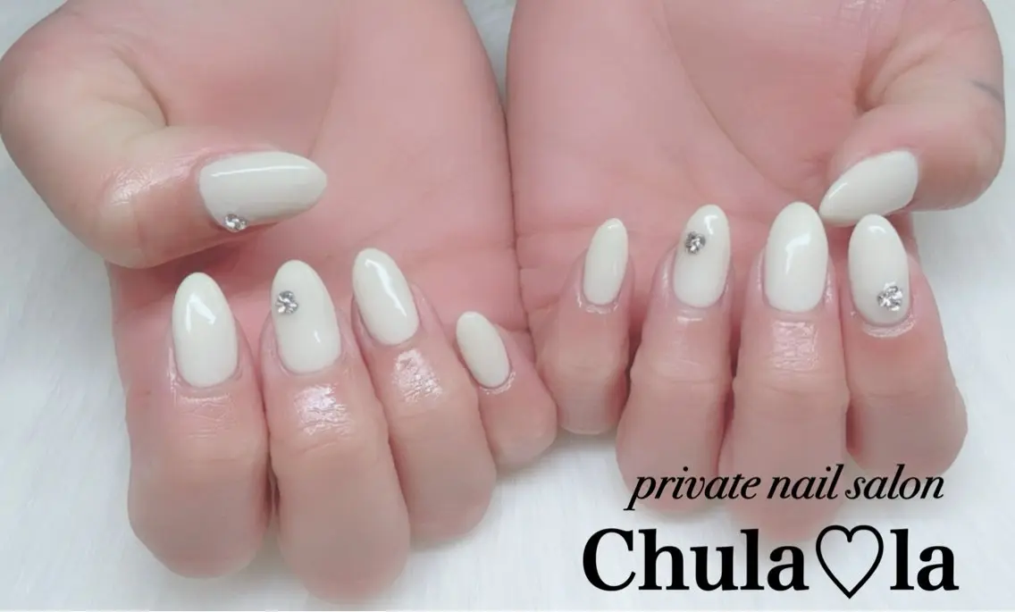 ネイル ストーンネイル ハンドネイル Chula♡la 豊見城市高安のネイルデザイン