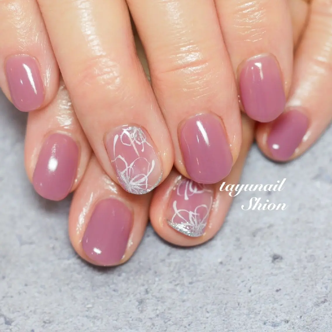 ネイル アートネイル フラワーネイル ジェルネイル パラジェル ピンク ネイルサロン 【たゆnail】のネイルデザイン