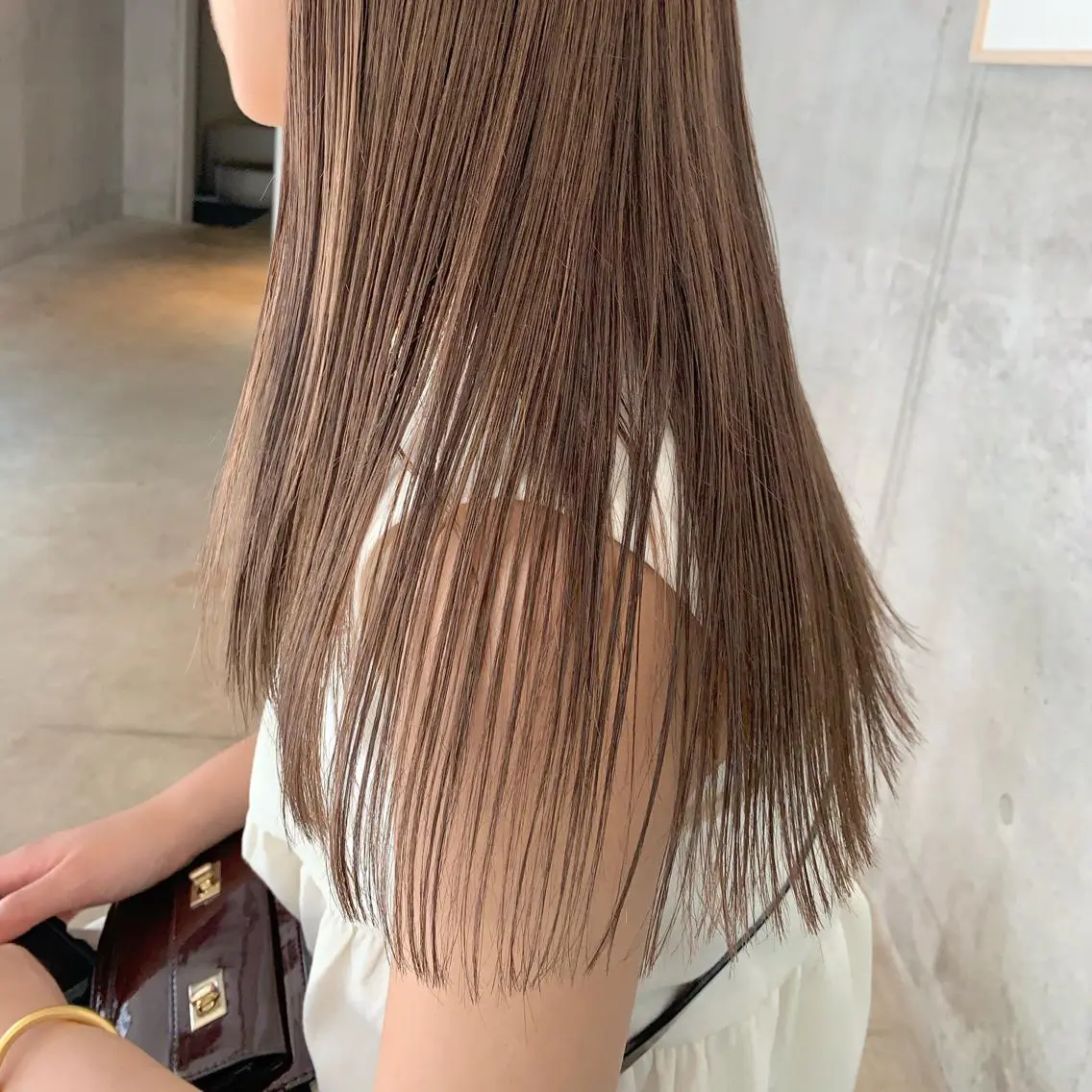 ロング オリーブベージュ きょうかのヘアスタイル