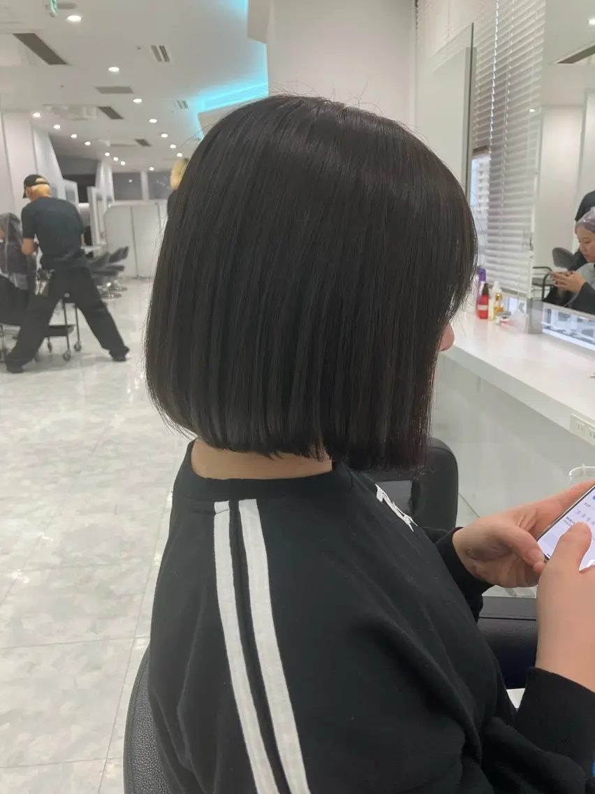 ショート カラー ヘアアレンジ 💓色落ちまで綺麗な 垢抜けカラー💓のヘアスタイル