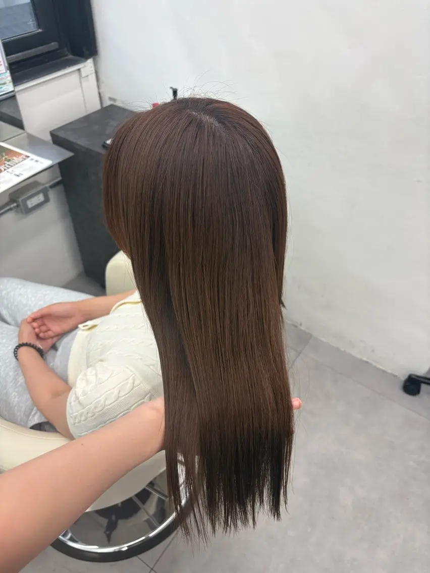 ロング カラー カット ヘアカラー トリートメント 透明感カラー×顔周り mizuki🫧のヘアスタイル