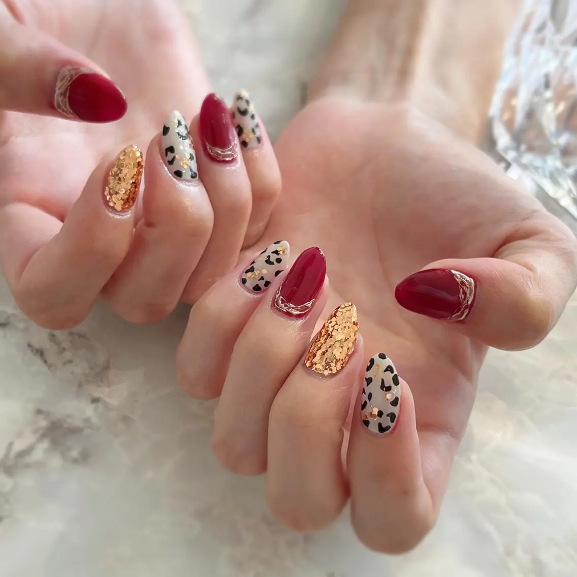 ネイル ゴールド nail salon Regaosのネイルデザイン