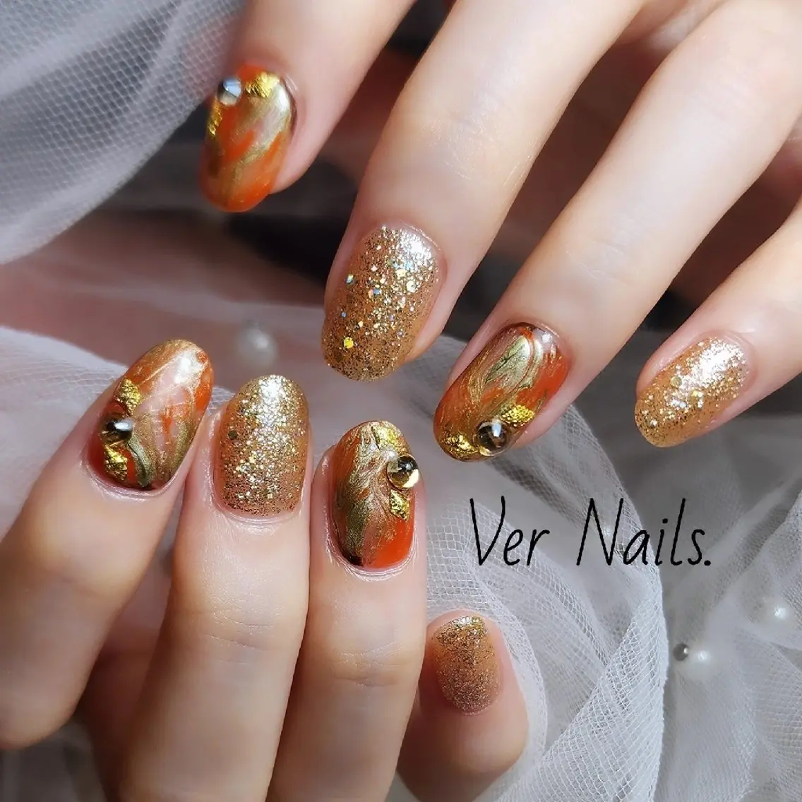 ショート ハロウィン ハンドネイル Ver Nails.のその他イメージ
