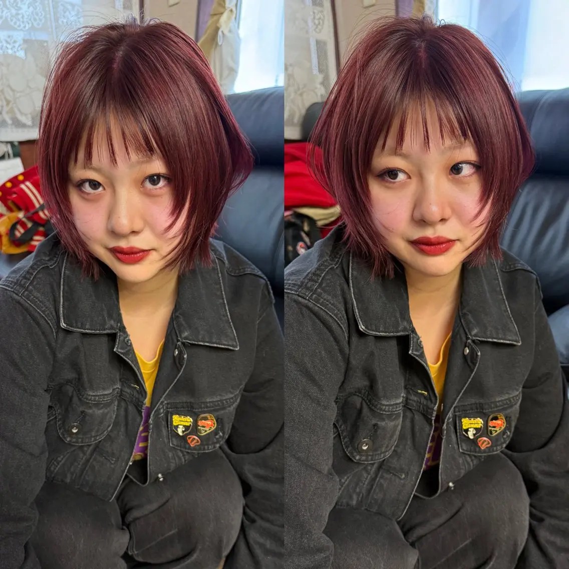 【maiオリジナル・:*】【ミニモ学割】カット+カラー+縮毛矯正+2stepトリートメント🏈の写真