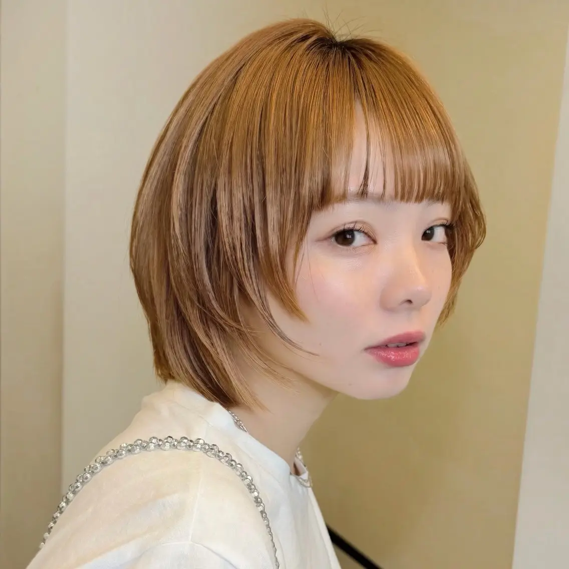 ミディアム カラー SAKI 新宿のヘアスタイル