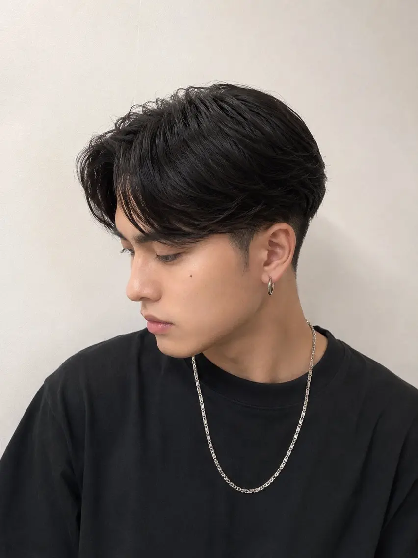 【技術向上モデル】メンズカット+曲がる縮毛矯正 ¥6600の写真