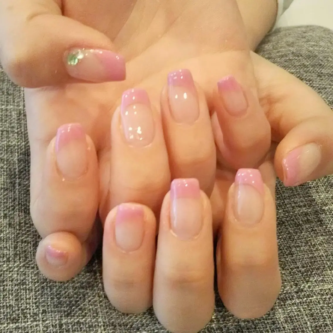 ネイル フレンチネイル ピンク private salon mieのネイルデザイン