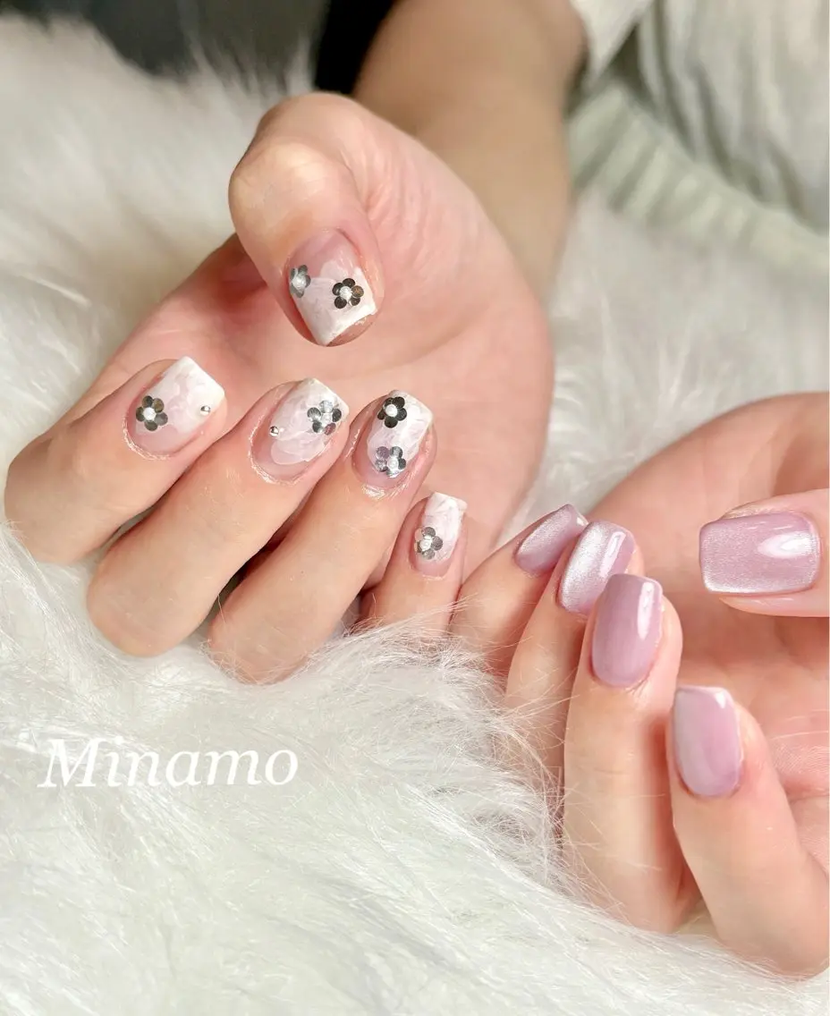 ネイル ハンドネイル Minamo 🩵のネイルデザイン