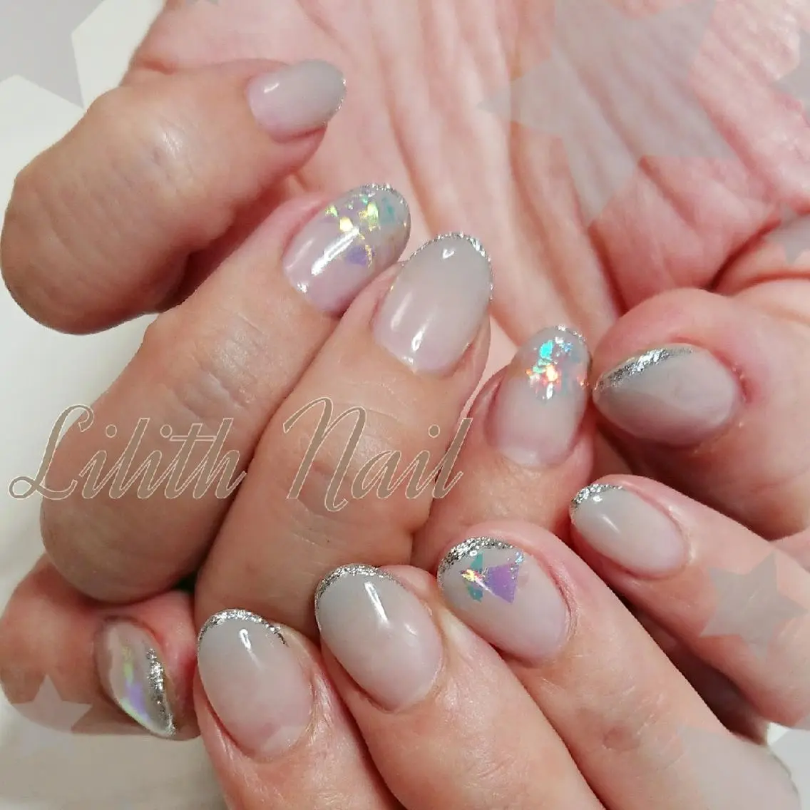 ネイル フレンチネイル グラデーション ハンドネイル Lilith Nailのネイルデザイン