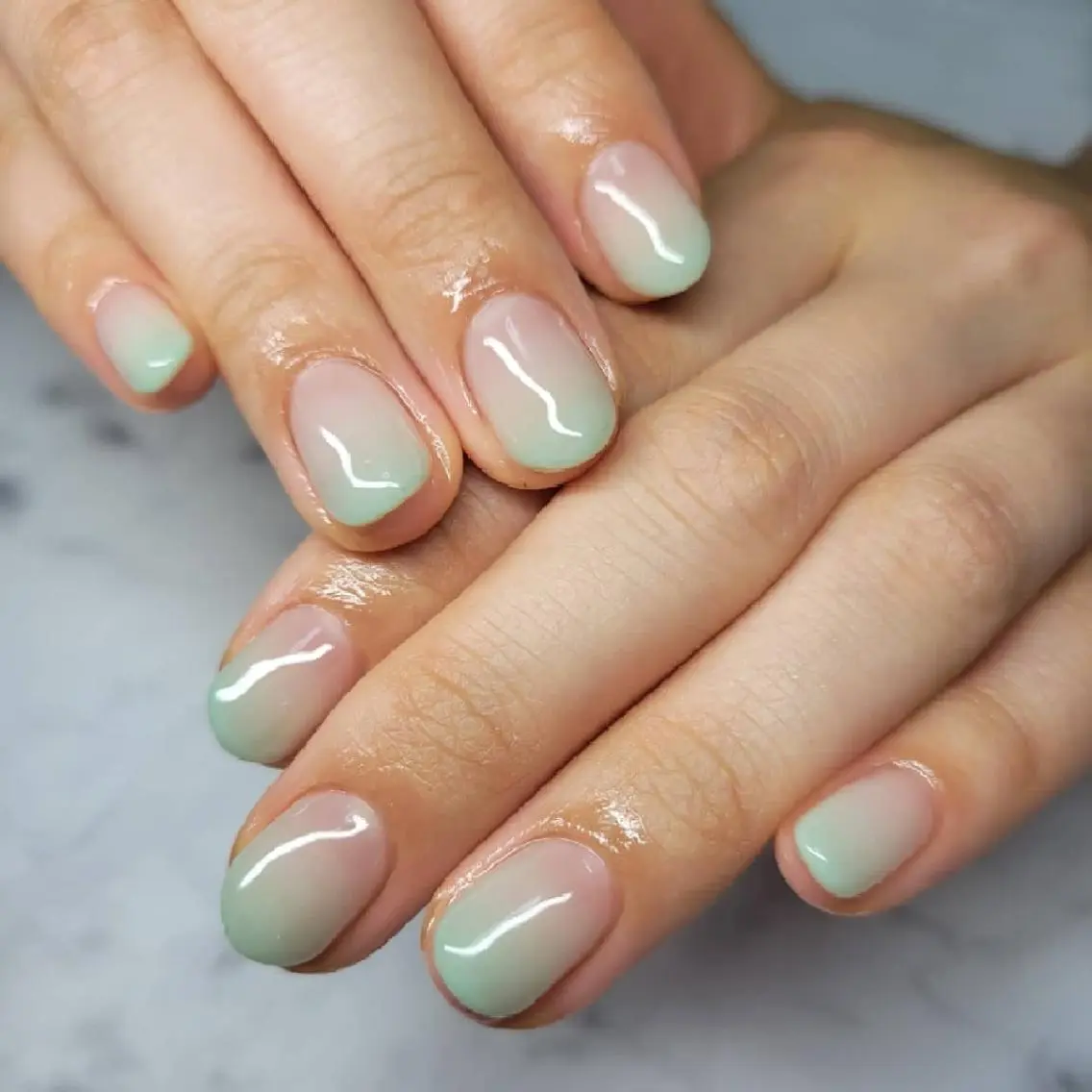 ネイル グラデーション グリーン Nail salon Coco【溝の口駅】のネイルデザイン